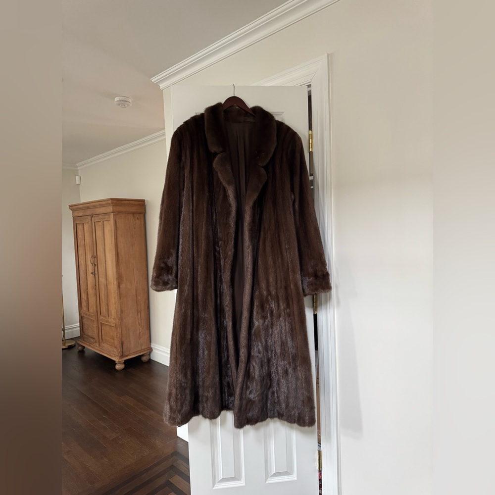 100% mink fur coat